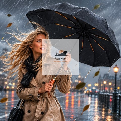 Parasolka Automatyczna Parasol Samoroskładający się Samoskładający 102cm