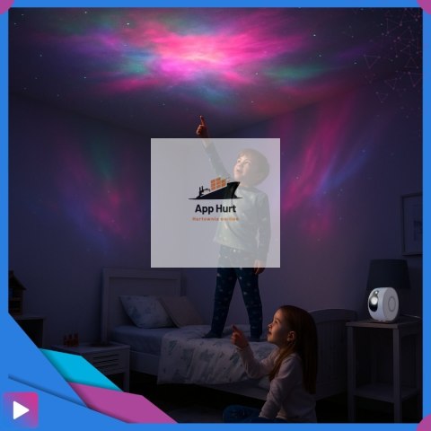 Projektor Gwiazd 3D Kosmos Lampka Nocna LED Mgławica Pilot Laser ASATO®