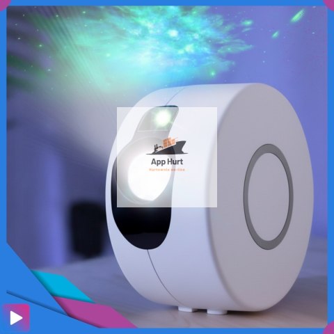 Projektor Gwiazd 3D Kosmos Lampka Nocna LED Mgławica Pilot Laser ASATO®