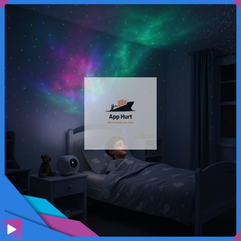 Projektor Gwiazd 3D Kosmos Lampka Nocna LED Mgławica Pilot Laser ASATO®