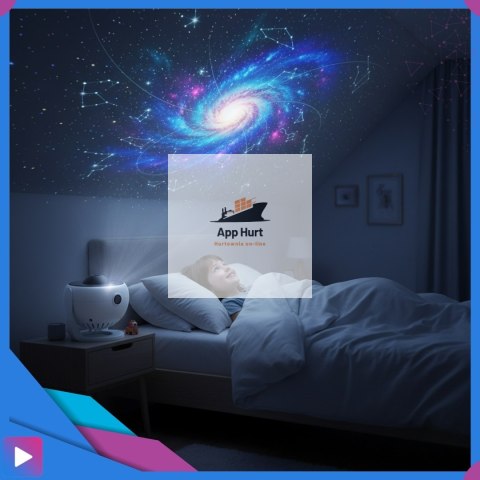 Projektor Gwiazd Planetarium LED 12w1 Lampka Nocna Obrót 360° dla Dzieci i Dorosłych ASATO®