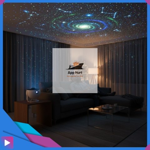 Projektor Gwiazd Planetarium LED 12w1 Lampka Nocna Obrót 360° dla Dzieci i Dorosłych ASATO®