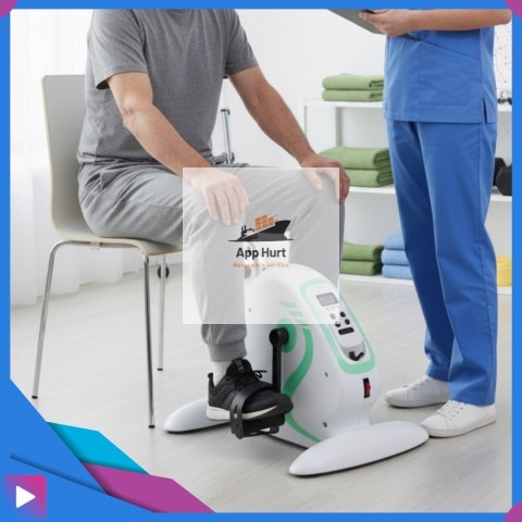 Rotor Elektryczny Rehabilitacyjny do Ćwiczeń Rąk i Nóg 2w1 Pilot Wyświetlacz LCD 12 Prędkości Rehabilitacja ASATO®