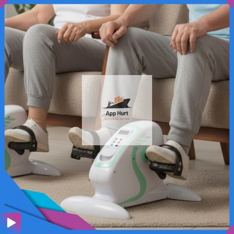 Rotor Elektryczny Rehabilitacyjny do Ćwiczeń Rąk i Nóg 2w1 Pilot Wyświetlacz LCD 12 Prędkości Rehabilitacja ASATO®