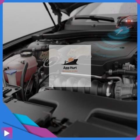 Samochodowy Odstraszacz Gryzoni Kuny Ultradźwiękowy Auto Buzzer LED z Błyskiem 12V ASATO®