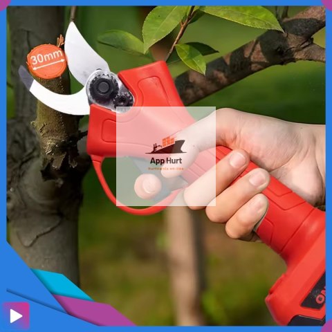 Sekator Akumulatorowy Elektryczne Nożyce do Gałęzi Bezszczotkowy Ogrodowy 120W 21V 2x Akumulator Walizka i Akcesoria ASATO®