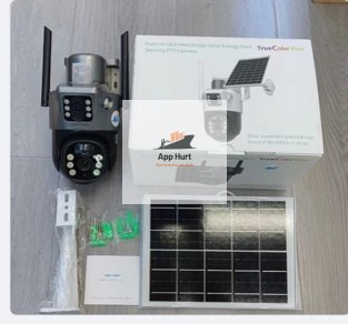 Solarna zewnętrzna kamera dwa obiektywy 4k hd 8mp karta sim 4g lte