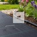 Szpilki do agrowłókniny ASATO® 15x7 cm 100 szt. stal ocynkowana mocne kotwy typu U