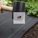 Szpilki do agrowłókniny ASATO® 15x7 cm 100 szt. stal ocynkowana mocne kotwy typu U