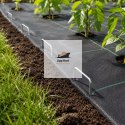 Szpilki do agrowłókniny ASATO® 15x7 cm 100 szt. stal ocynkowana mocne kotwy typu U