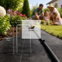 Szpilki do agrowłókniny ASATO® 15x7 cm 100 szt. stal ocynkowana mocne kotwy typu U