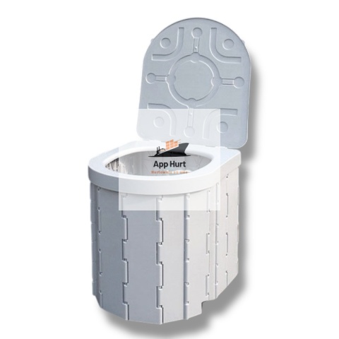 Toaleta Turystyczna Składana Zestaw z Workami Pokrowiec + środek utwardzający