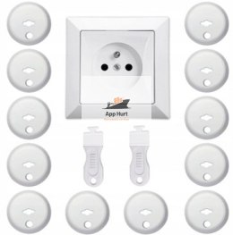 Socket Covers with Ground Pin – 12 pcs